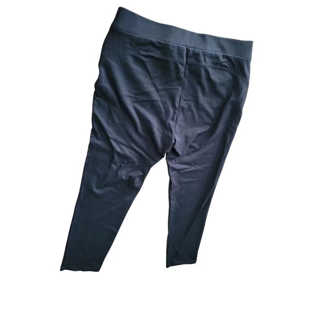 Ann Taylor Zipper Pocket Black Pull on Low Rise Stretch Career Pants - Picture 7 of 10